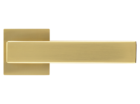 LOT ручка дверная на квадратной розетке 6 мм MH-56-S6 MSG, цвет - мат.сатинированное золото фото купить в Нижнем Новгороде